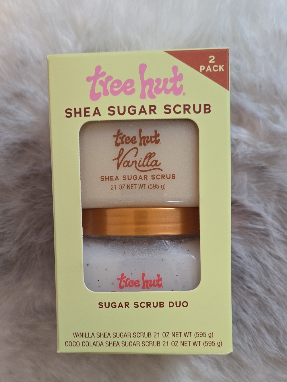1 Vanilla & 1 Coco Colada Shea Sugar Scrub Duo 21oz Each